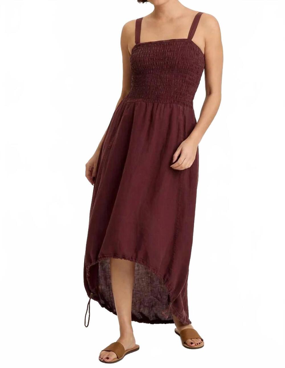 NEW XCVI neisha high-low dress in briar wood